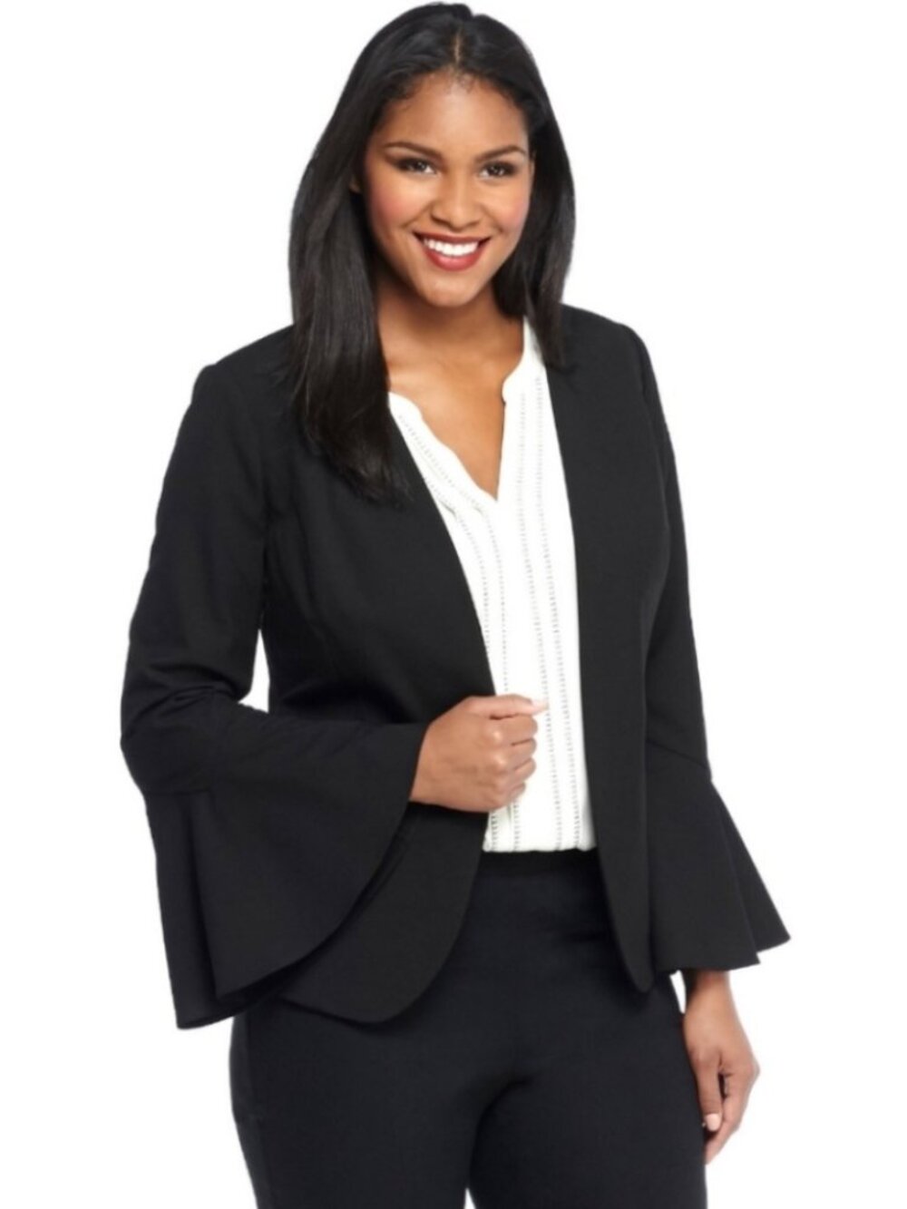 LIKE NEW!  The Limited Collection Bell Sleeve Black Blazer Size 6